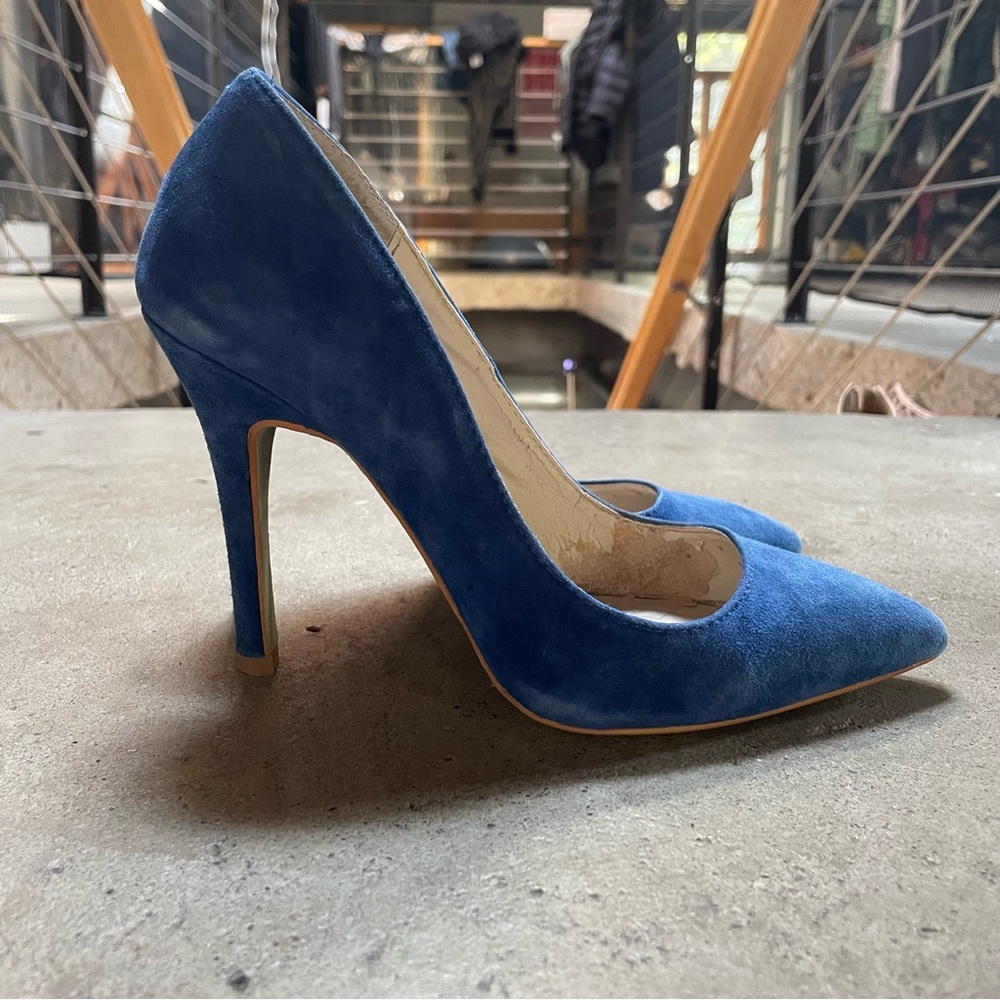 Shoemint suede heel Sz. 6.5 - Blue